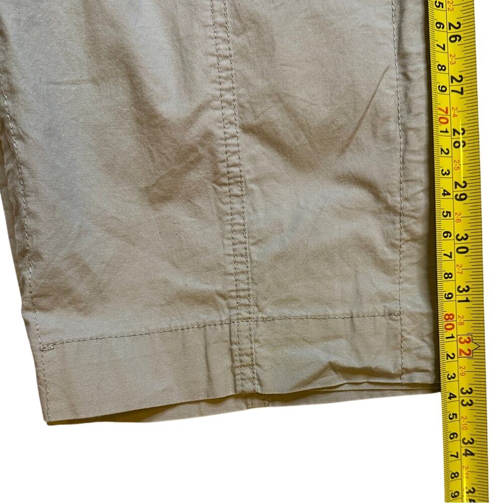 Gray Cargo Capri Pants 14 Coastal Travel Utility Chic Casual - Picture 7 of 9